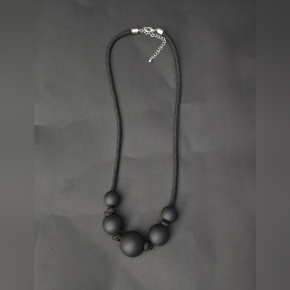 Big statement Black Balls Chunky necklace